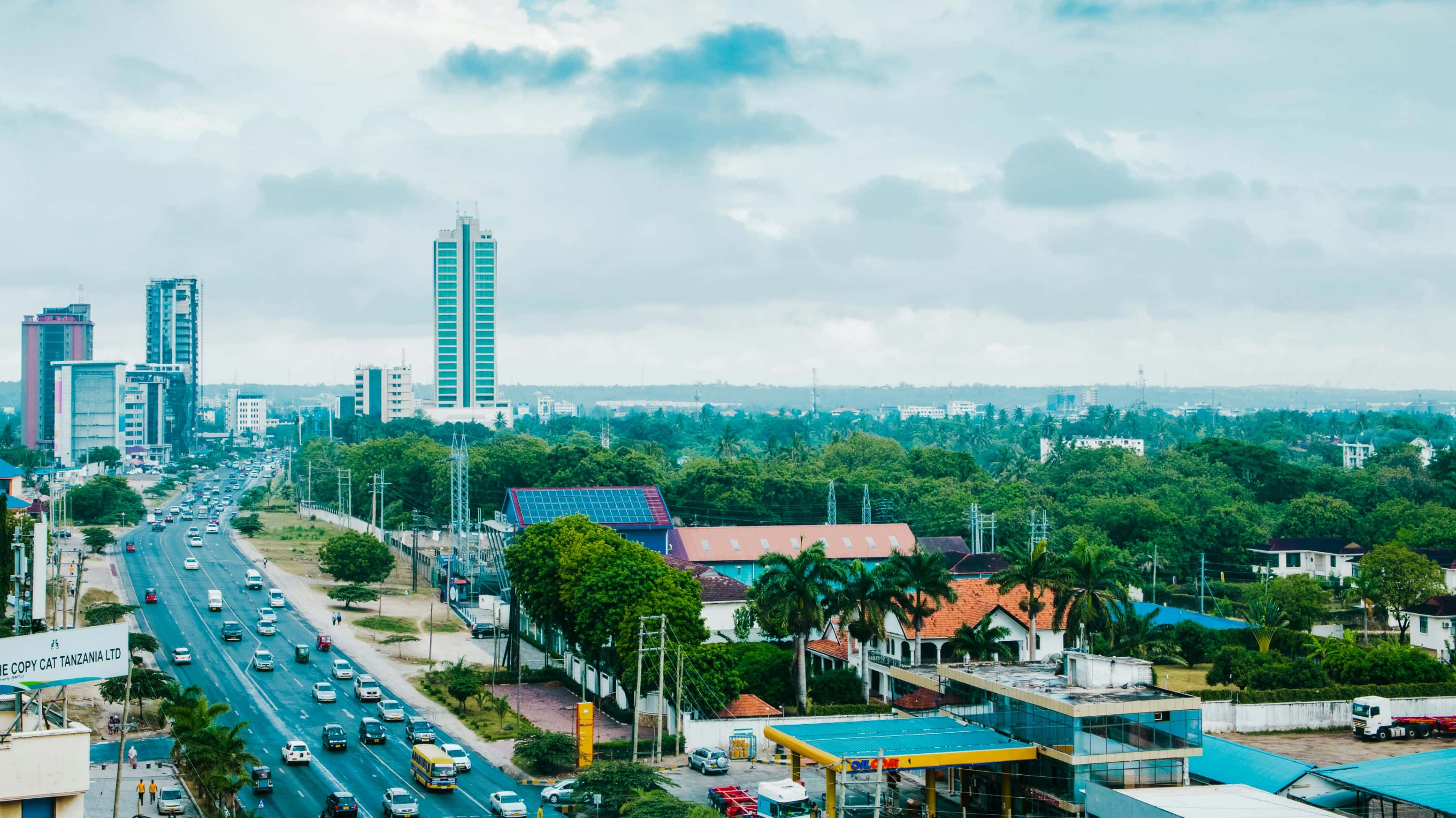 City of Dar es Salaam, Tanzania. Bagamoyo Road.