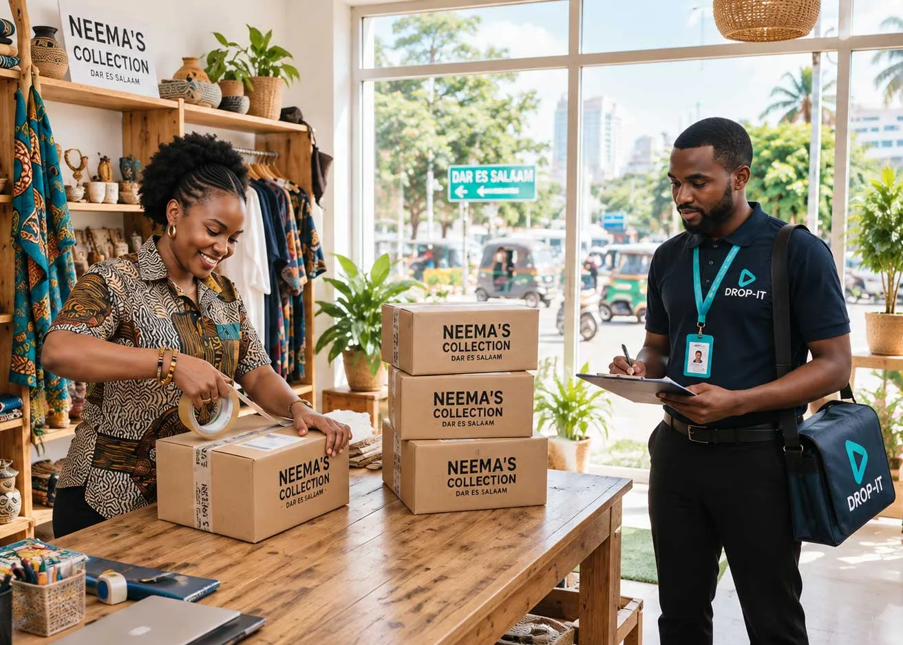 DROP-IT courier logistics for businesses in Dar es Salaam